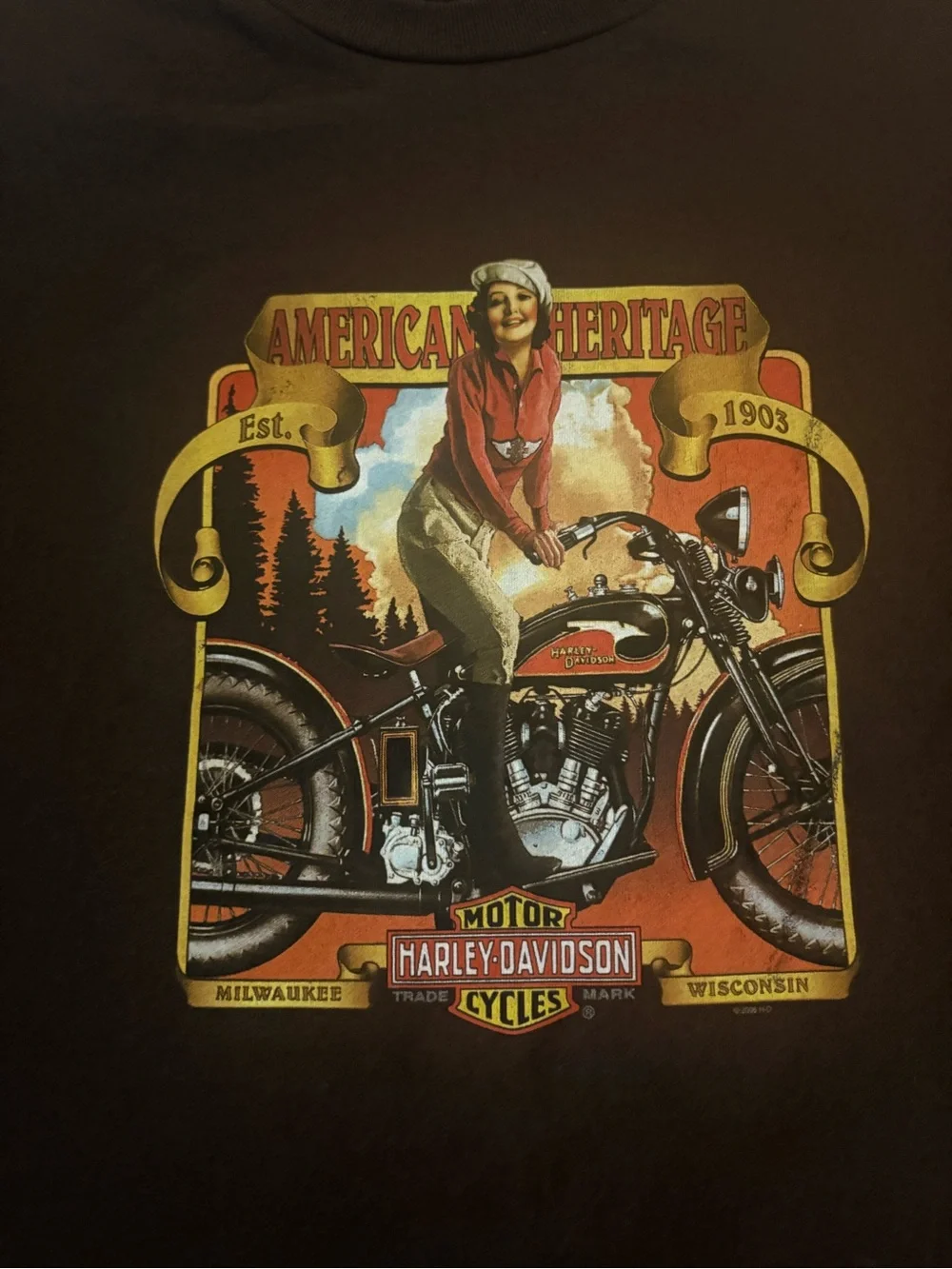 Harley-Davidson color brown
